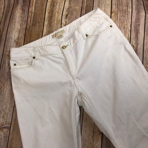 Michael Kors White Cordoroy Jeans - 10